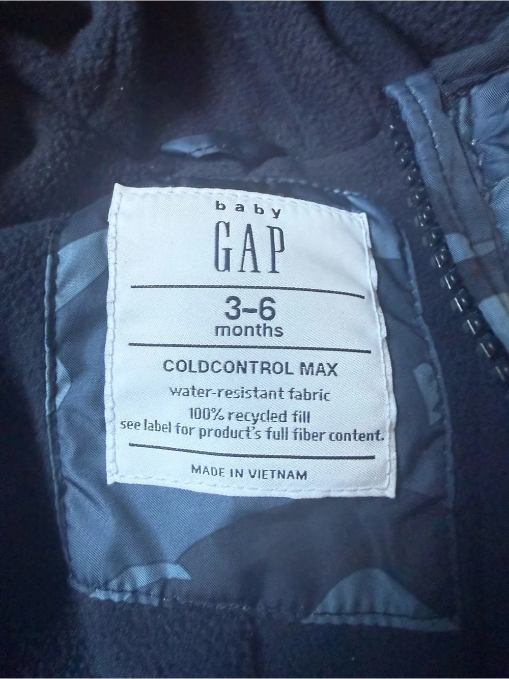GAP 3-6 months One-Piece Snowsuit